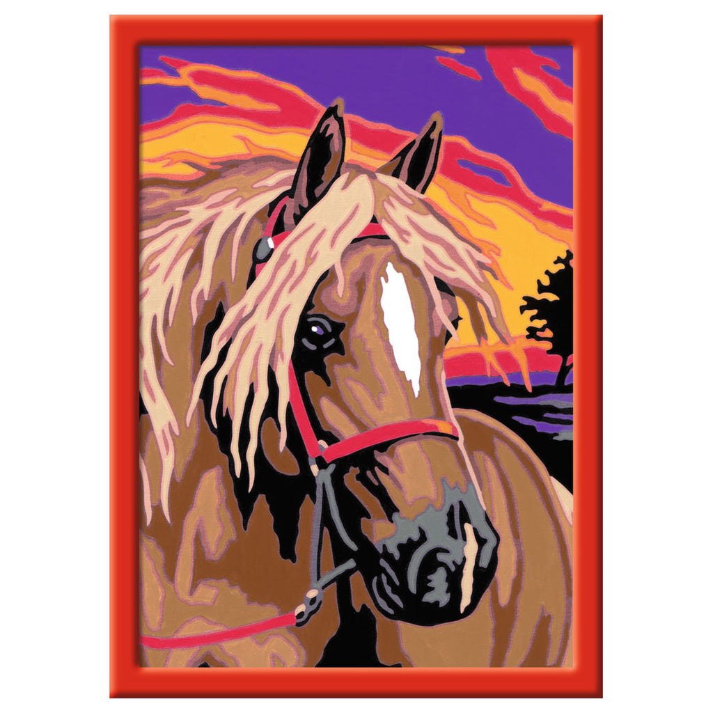 Ravensburger schilderen op nummer schilderen op nummer met paard, maak je eigen schilderij