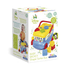 Clementoni baby – mickey mouse vormenbus – blokkendoos – babyspeelgoed – blokken voor baby vanaf 10 maanden