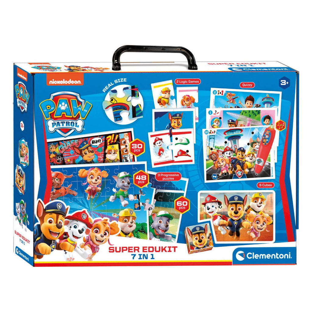 Clementoni paw patrol - super edukit - 7 spelletjes in 1 - educatief speelgoed - pratende pen - vanaf 3 jaar