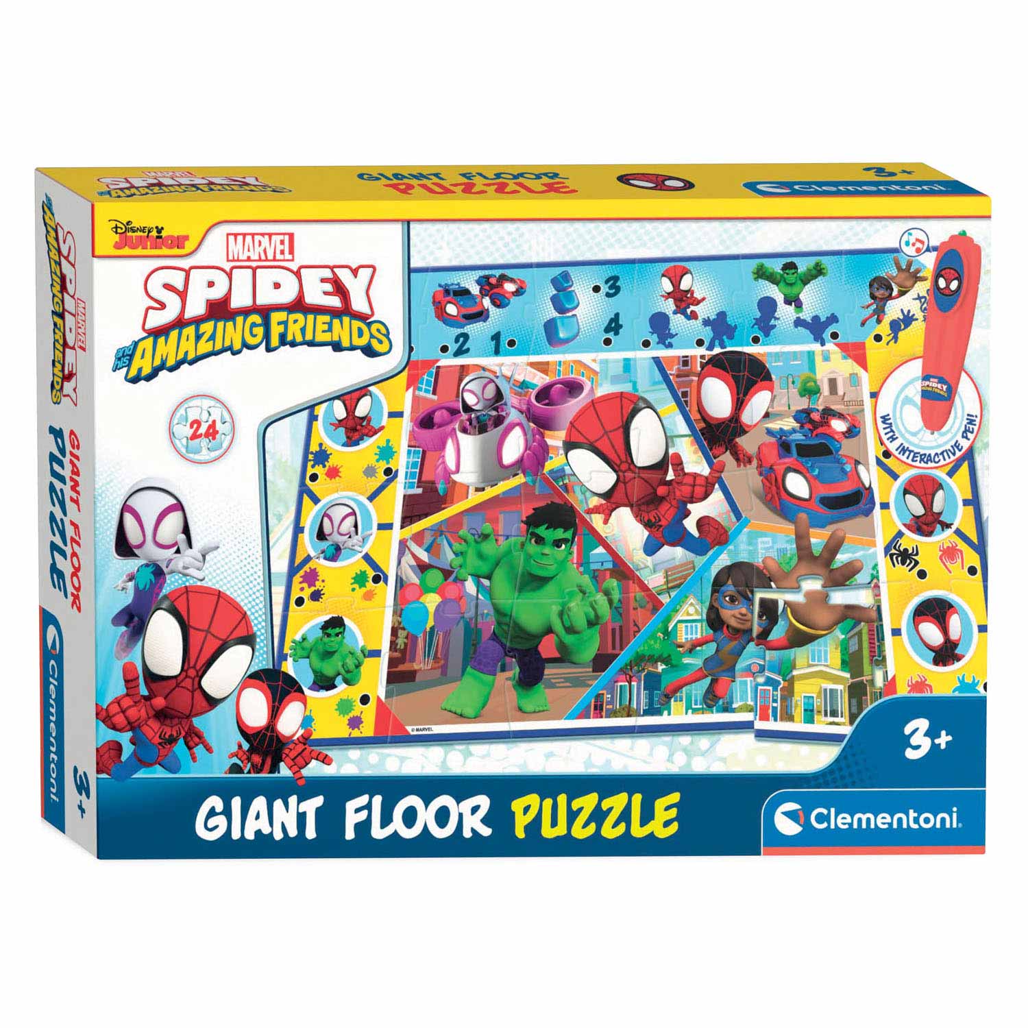 Clementoni Vloerpuzzel Groot Interactief - Spidey