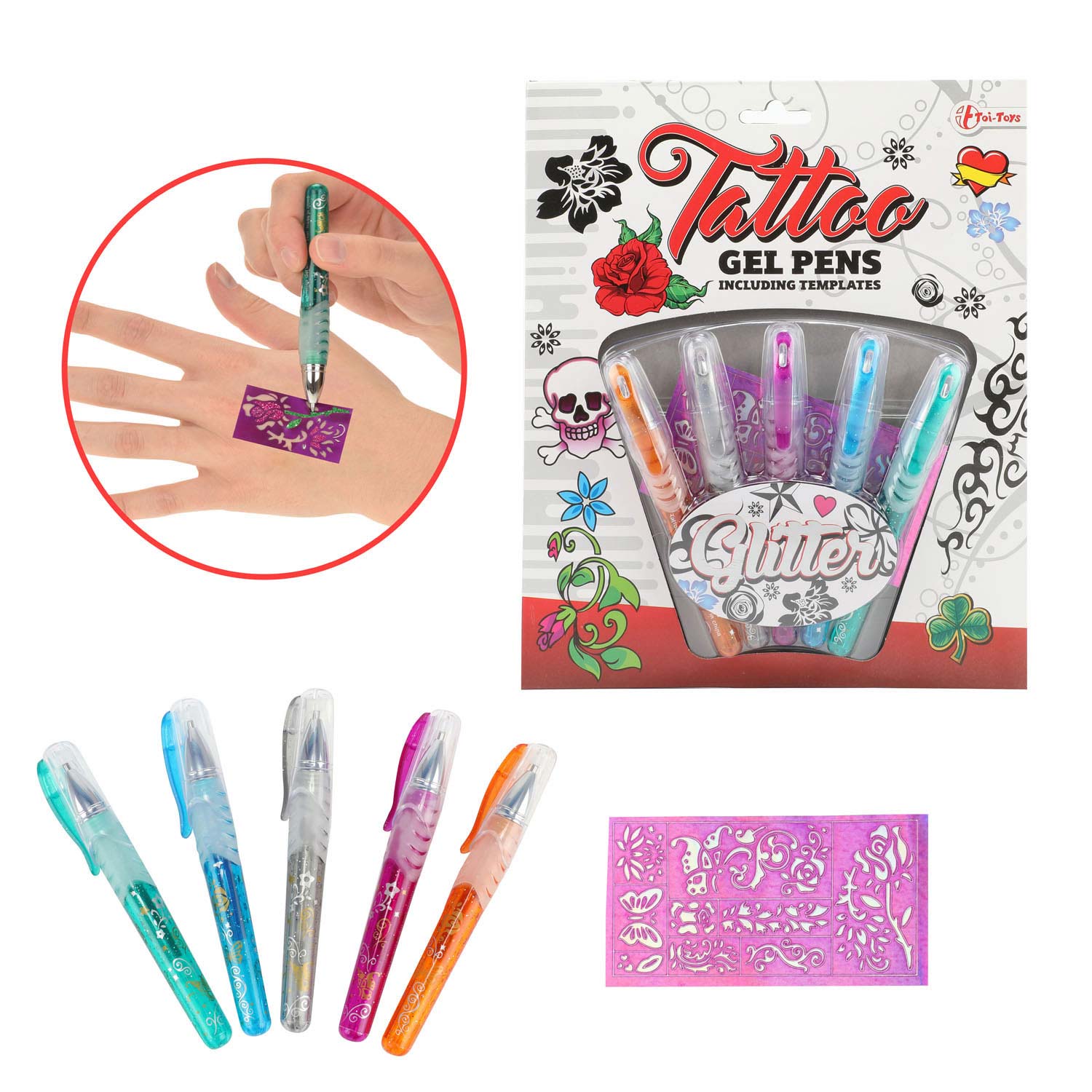 Toi-toys toi toys tattoo tattoo gelpennen set a 5