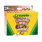 Crayola - colors of the world - viltstiften - 24 kleuren - voor kinderen