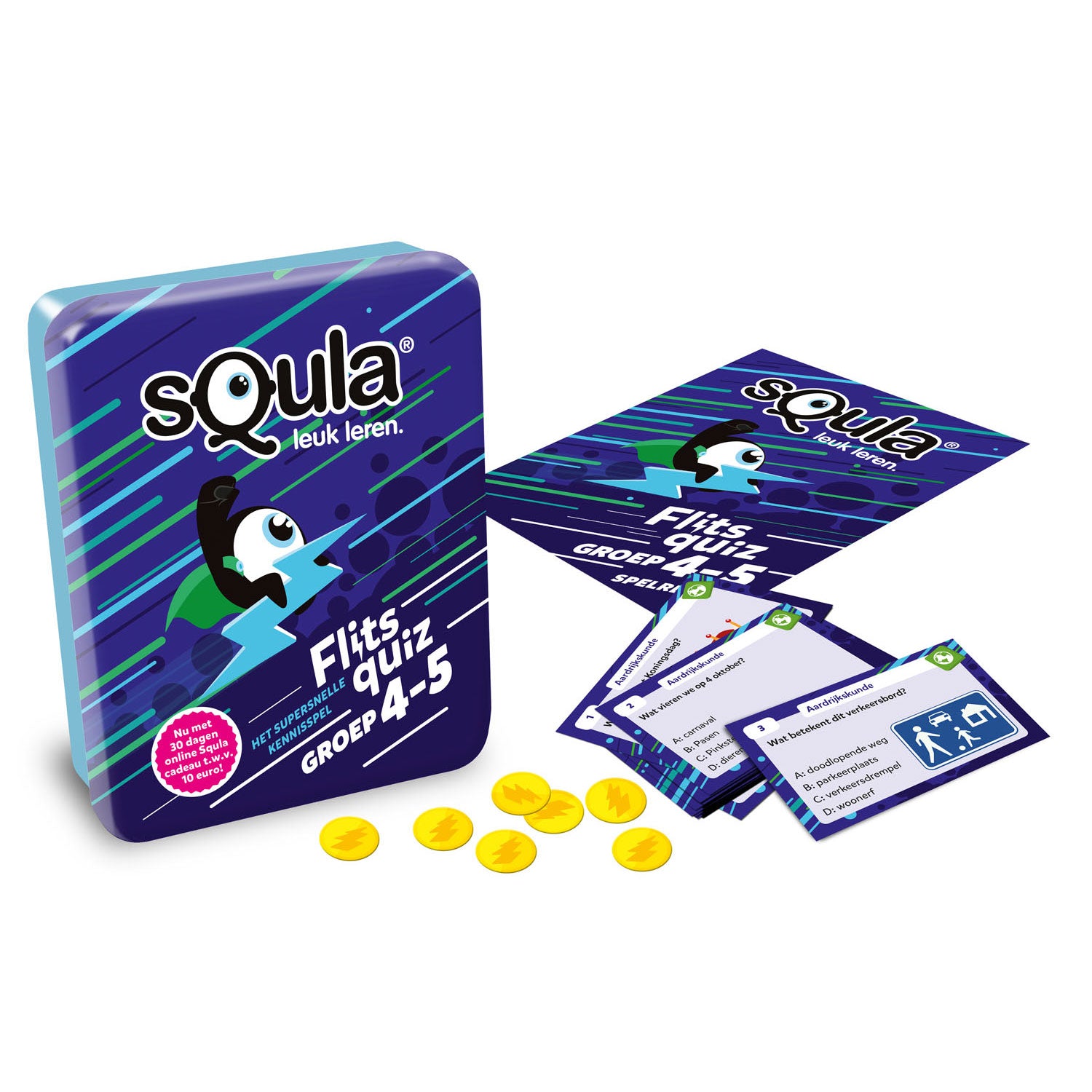 Identity games squla flitsquiz groep 4-5 - educatief kaartspel