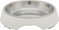 Trixie Voerbak kat melamine rvs wit