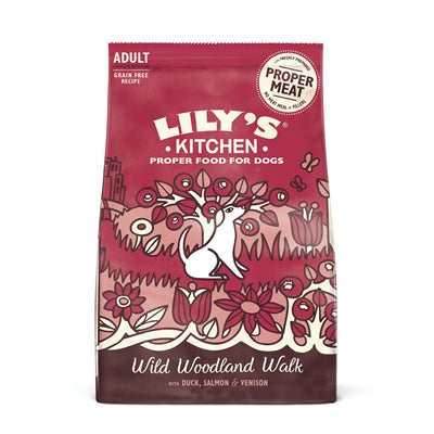 Lily's kitchen - hondenvoer - droogvoer - eend, zalm en hert - 12 kg