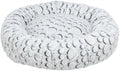 Trixie Kattenmand mila rond pluche wit grijs