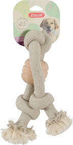 Zolux Wild mix touw met hout 3 knoop