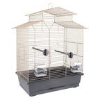 Flamingo parkietenkooi numfor 1 51x30x60 cm metallic taupe