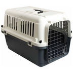 Flamingo transportbox hond s 61×40×41 cm – transportkooi nomad donkergrijs