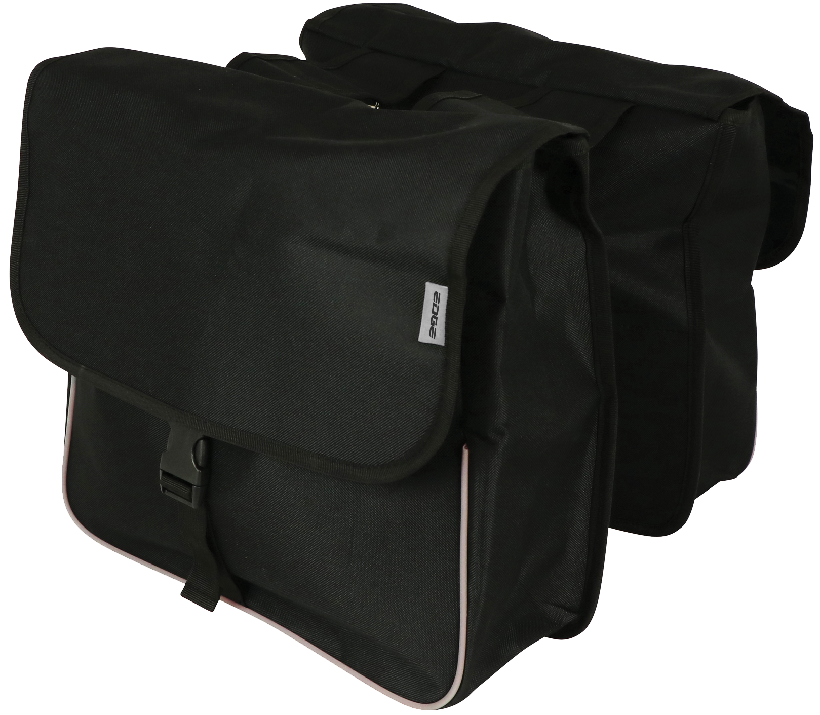 Edge Dubbele fietstas Basic Shopper 32 liter 32 x 38 x 13cm (2x) zwart