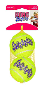 Kong Squeakair tennisbal geel met piep