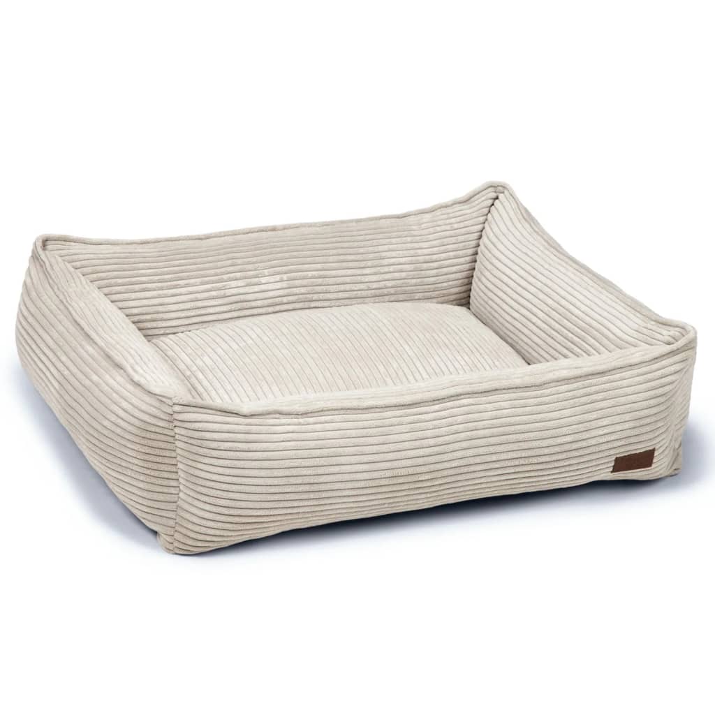 Designed by lotte ribbed - hondenmand - lichtgrijs - 80x70x22 cm
