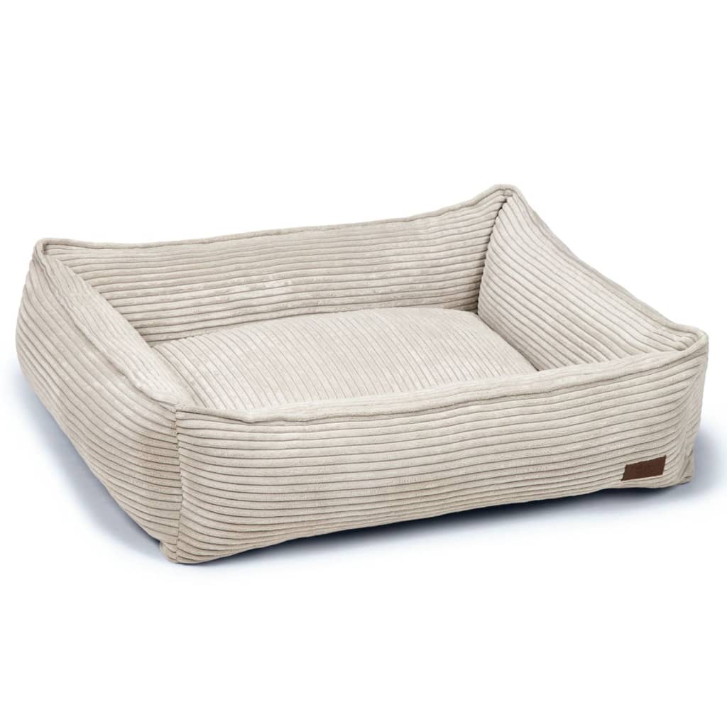 Designed by lotte ribbed - hondenmand - lichtgrijs - 80x70x22 cm
