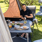 Travellife barletta standenstoel comfort l - in 7 standen verstelbaar - ventilerende en sneldrogende 2d mesh bekleding - water- en uv-bestendig