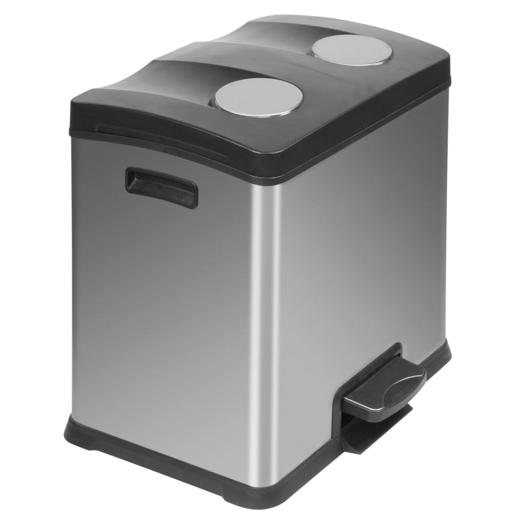 Eko pedaalemmer 31054015 rvs (roestvrij staal) zilver