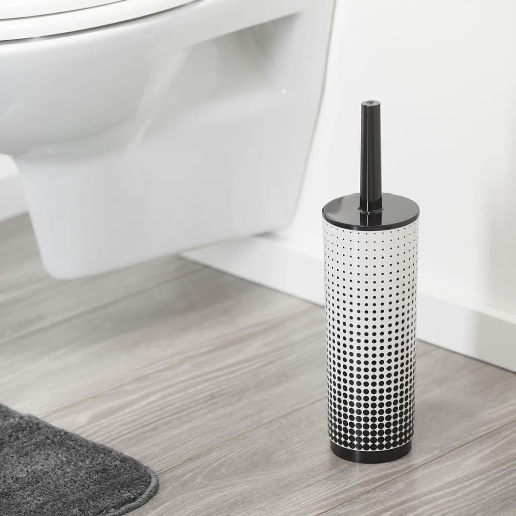 Sealskin speckles toiletborstel met houder vrijstaand - zwart