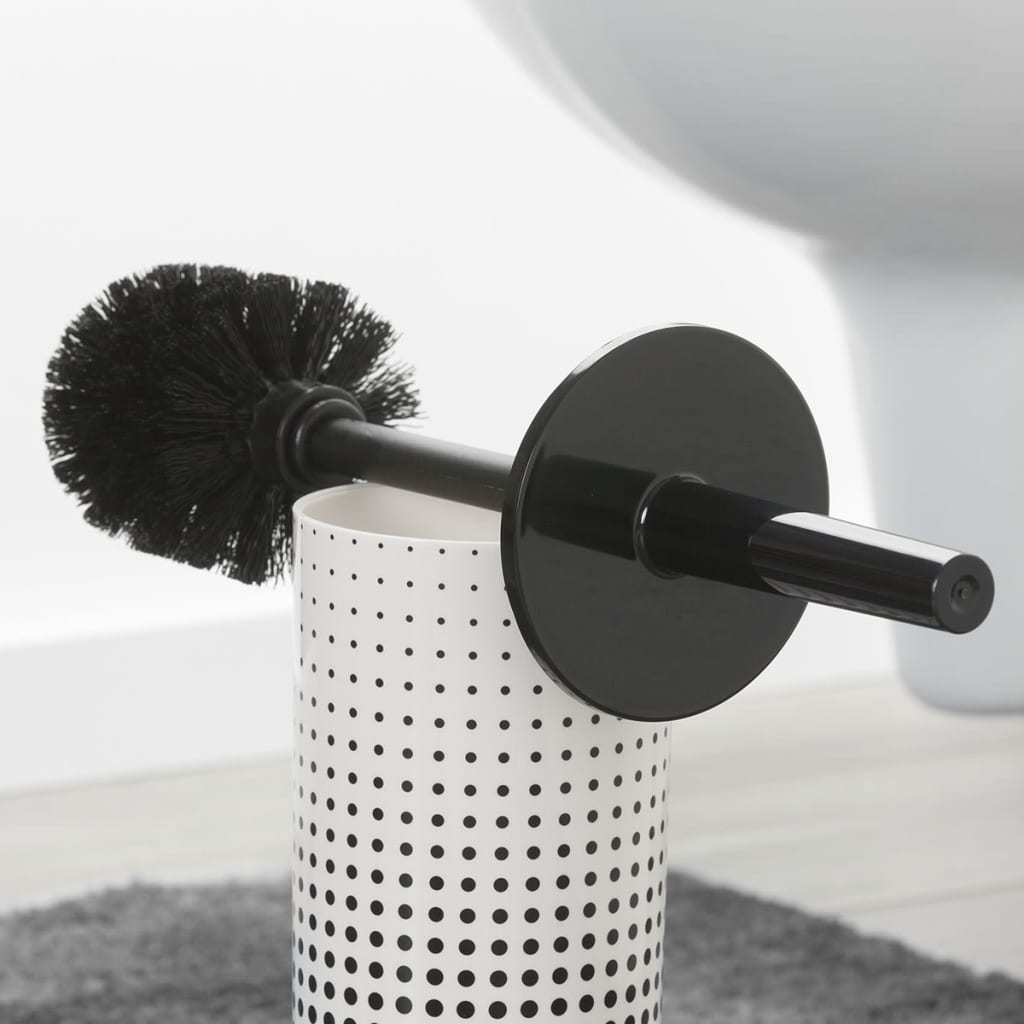 Sealskin speckles toiletborstel met houder vrijstaand - zwart