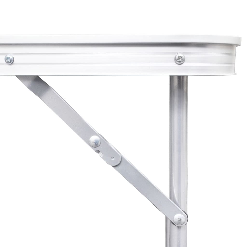 VidaXL Campingtafel inklapbaar en verstelbaar in hoogte aluminium 180 x 60 cm