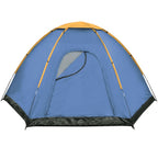 VidaXL Tent 6-persoons blauw en geel