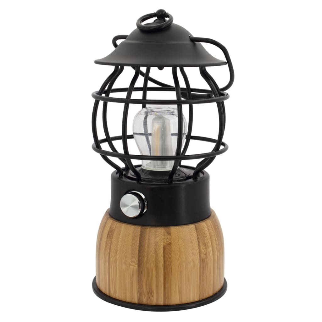 Eurotrail Campinglamp Breeze LED bamboe zwart