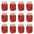 VidaXL Jampotten met sluiting 12 st 260 ml glas