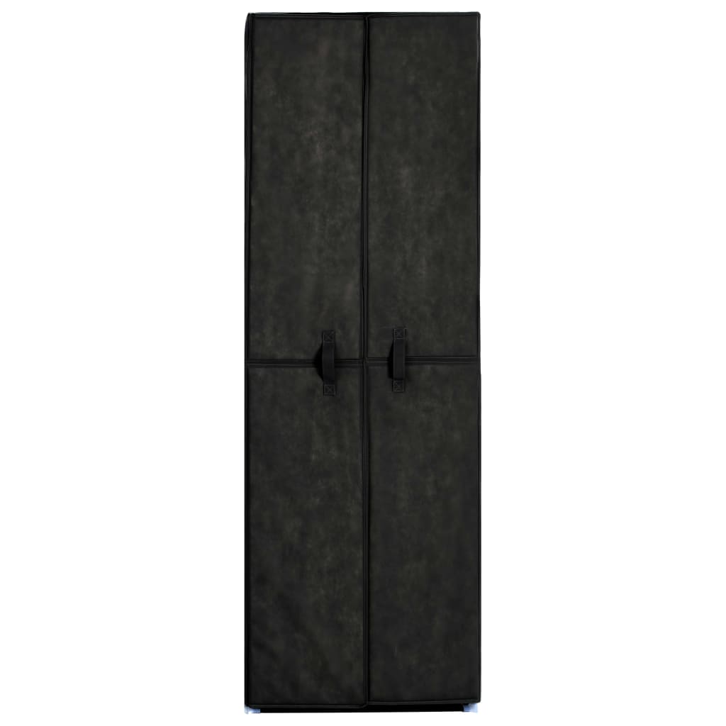 Vidaxl schoenenkast 60x30x166 cm stof zwart