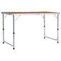 VidaXL Campingtafel inklapbaar 120x60 cm aluminium
