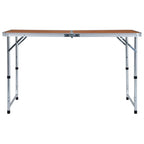VidaXL Campingtafel inklapbaar 120x60 cm aluminium