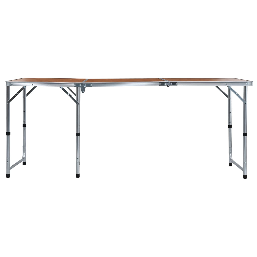 VidaXL Campingtafel inklapbaar 180x60 cm aluminium