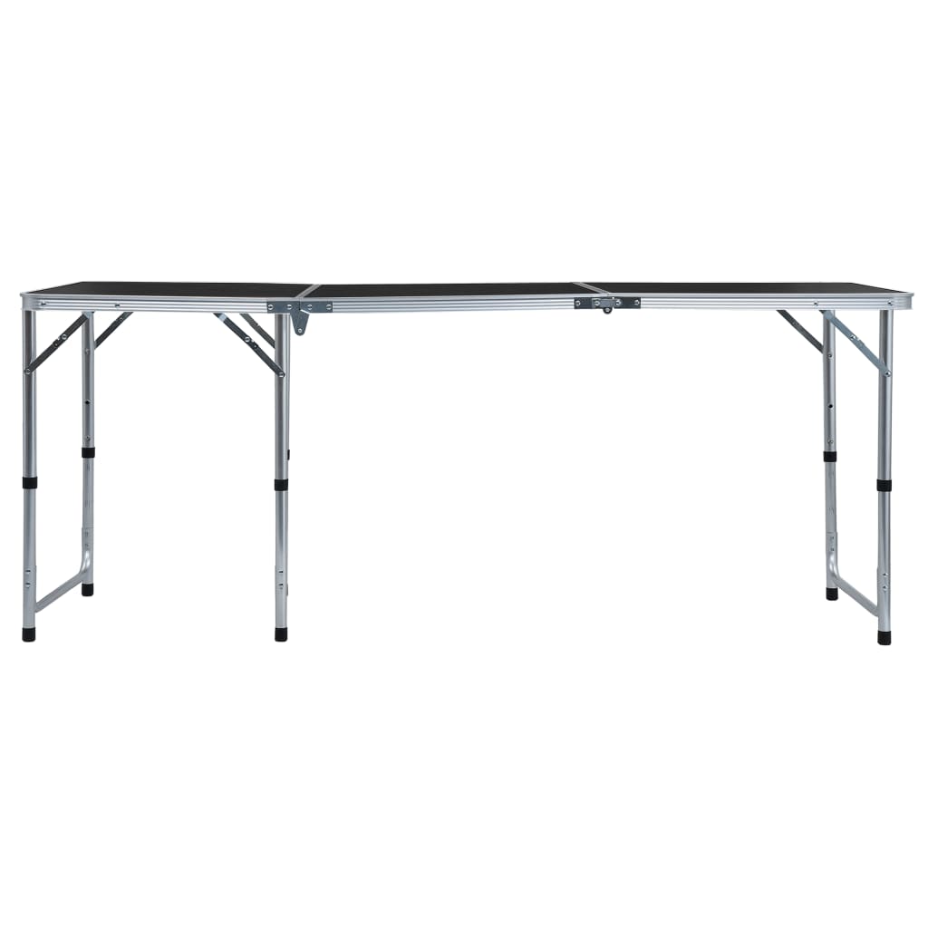 VidaXL Campingtafel inklapbaar 180x60 cm aluminium grijs