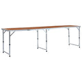 VidaXL Campingtafel inklapbaar 240x60 cm aluminium