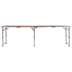 VidaXL Campingtafel inklapbaar 240x60 cm aluminium