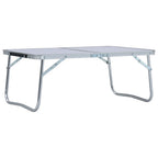VidaXL Campingtafel inklapbaar 60x40 cm aluminium wit