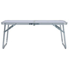 VidaXL Campingtafel inklapbaar 60x40 cm aluminium wit