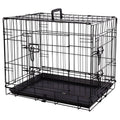 FLAMINGO FLAMINGO Draadkooi Mezo met schuifdeur S 43x61x50 cm zwart
