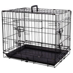 FLAMINGO FLAMINGO Draadkooi Mezo met schuifdeur S 43x61x50 cm zwart