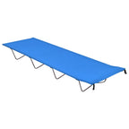 VidaXL Campingbed 180x60x19 cm oxford stof en staal blauw