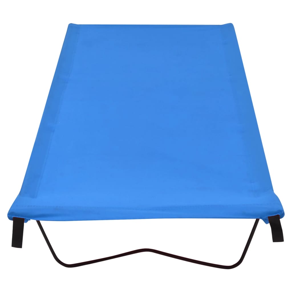 VidaXL Campingbed 180x60x19 cm oxford stof en staal blauw