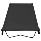 VidaXL Campingbedden 2 st 180x60x19 cm oxford stof en staal zwart