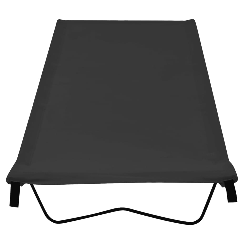 VidaXL Campingbedden 2 st 180x60x19 cm oxford stof en staal zwart