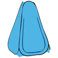 VidaXL Douchetent pop-up blauw