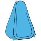 VidaXL Douchetent pop-up blauw