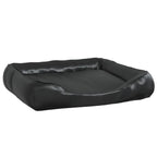 VidaXL Hondenmand 80x68x23 cm kunstleer zwart