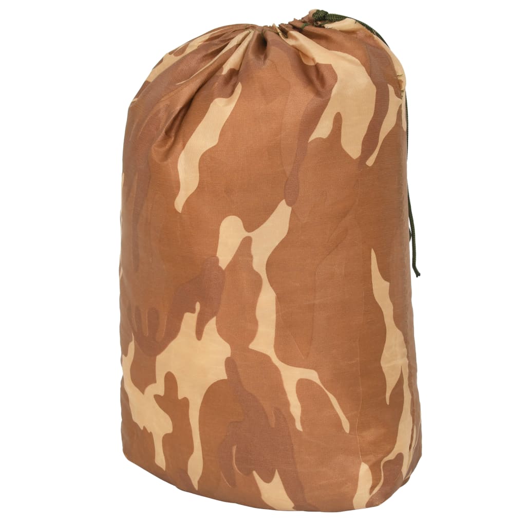 VidaXL Camouflagenet met opbergtas 2x5 m beige