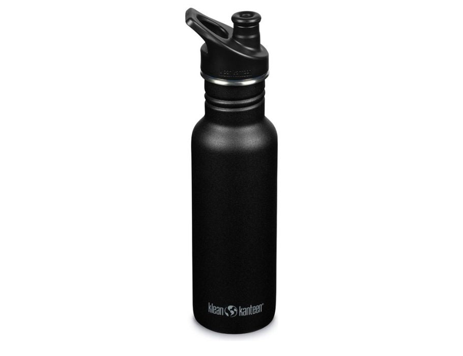 Klean kanteen drinkfles - classic - narrow - sportdop - 532 ml (18 oz) - zwart