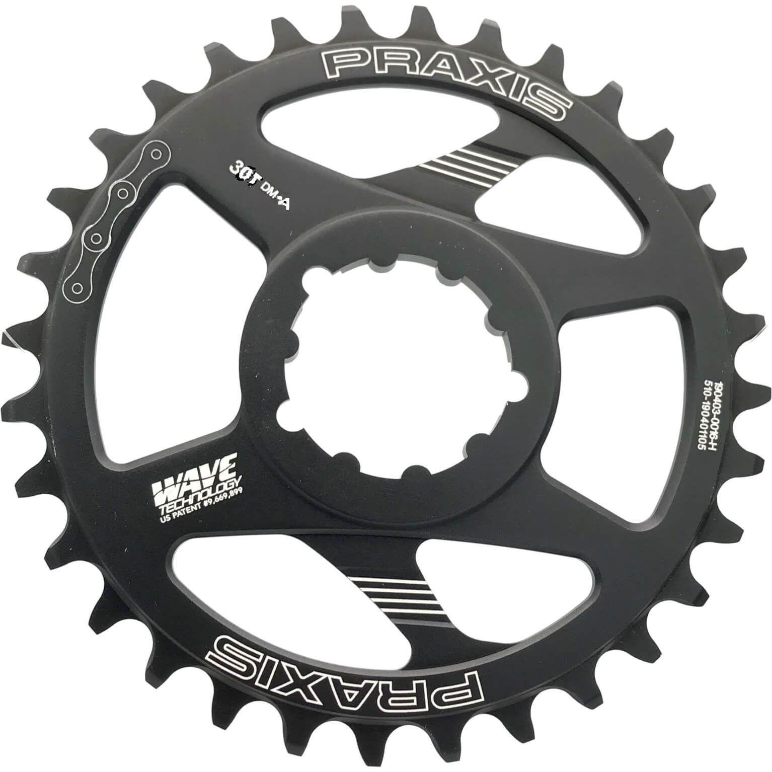 Praxis Kettingblad 1x MTB DM-A 30t staal zwart