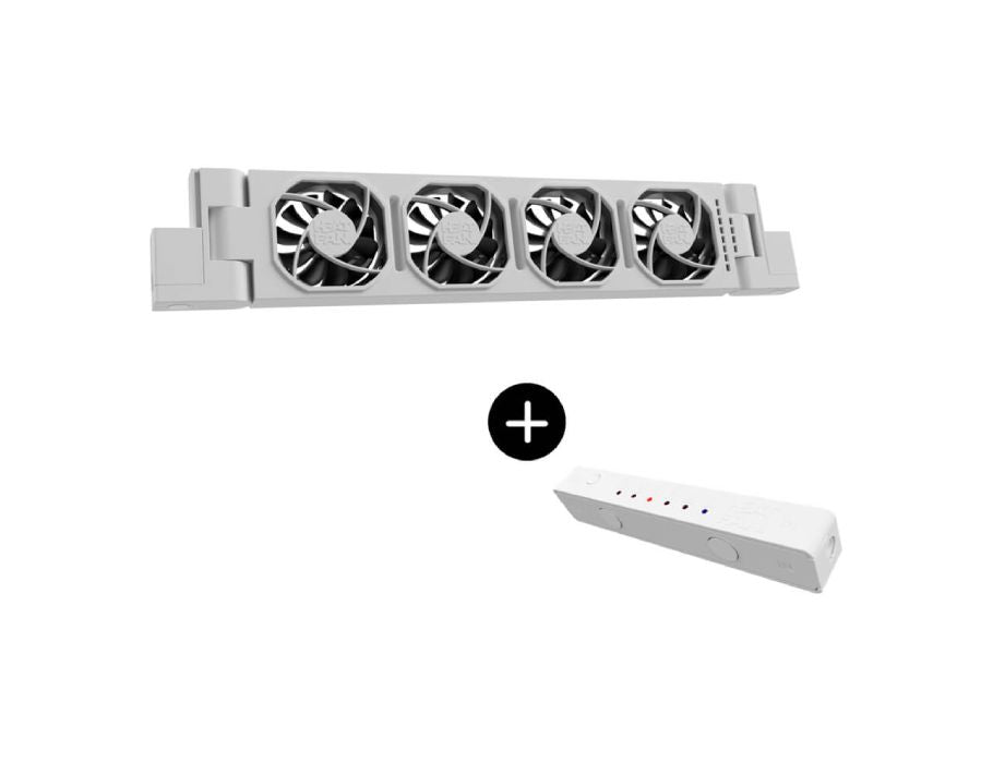 Heatfan 4 - radiatorventilator solo - wit + touch sensor