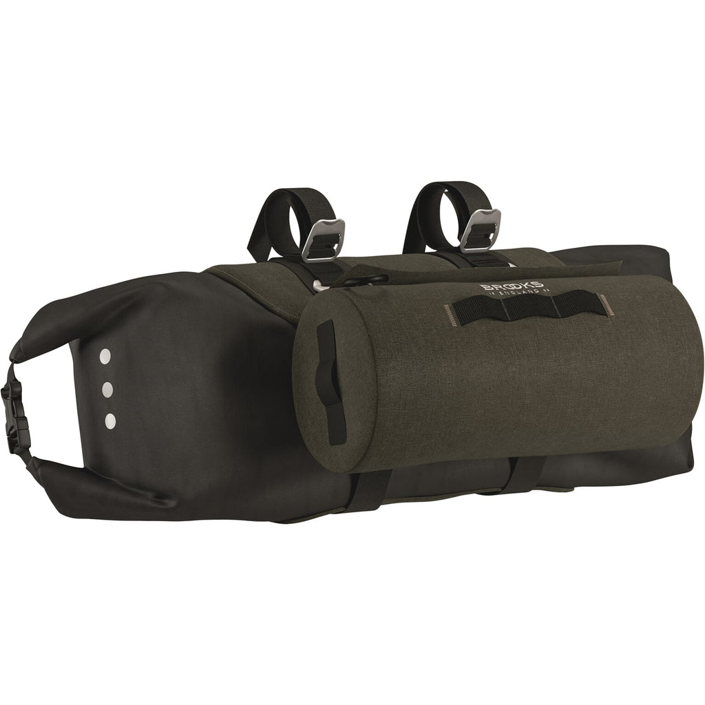 Brooks scape handlebar roll (10-12l) - mud green