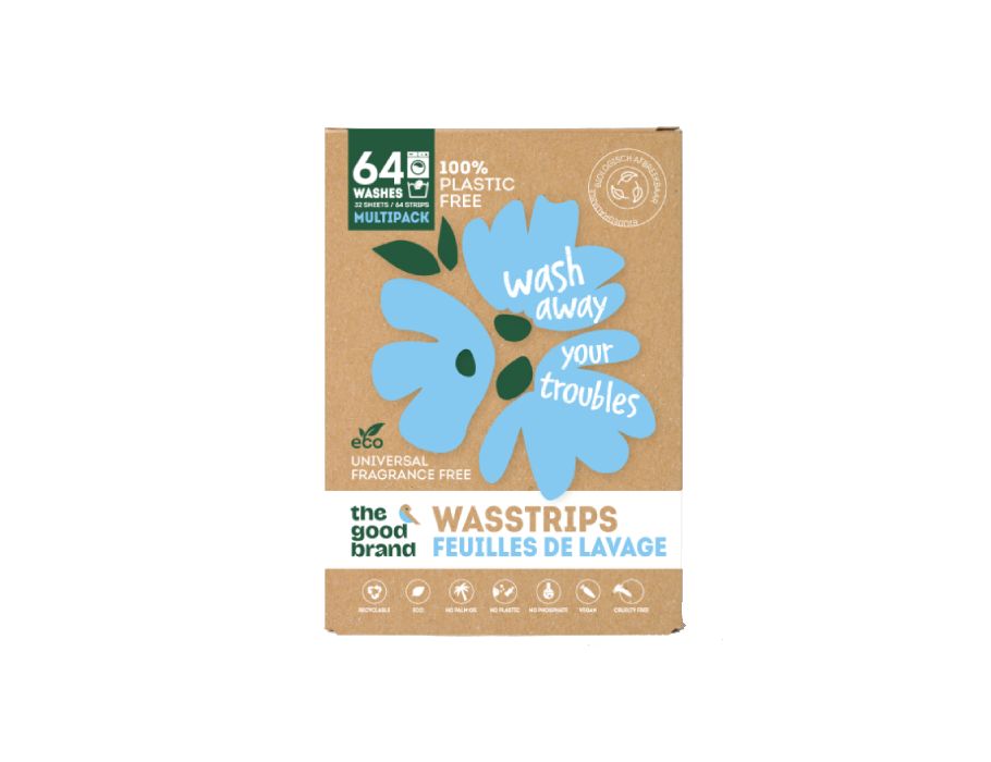 The good brand wasstrips - parfumvrij - 64 stuks