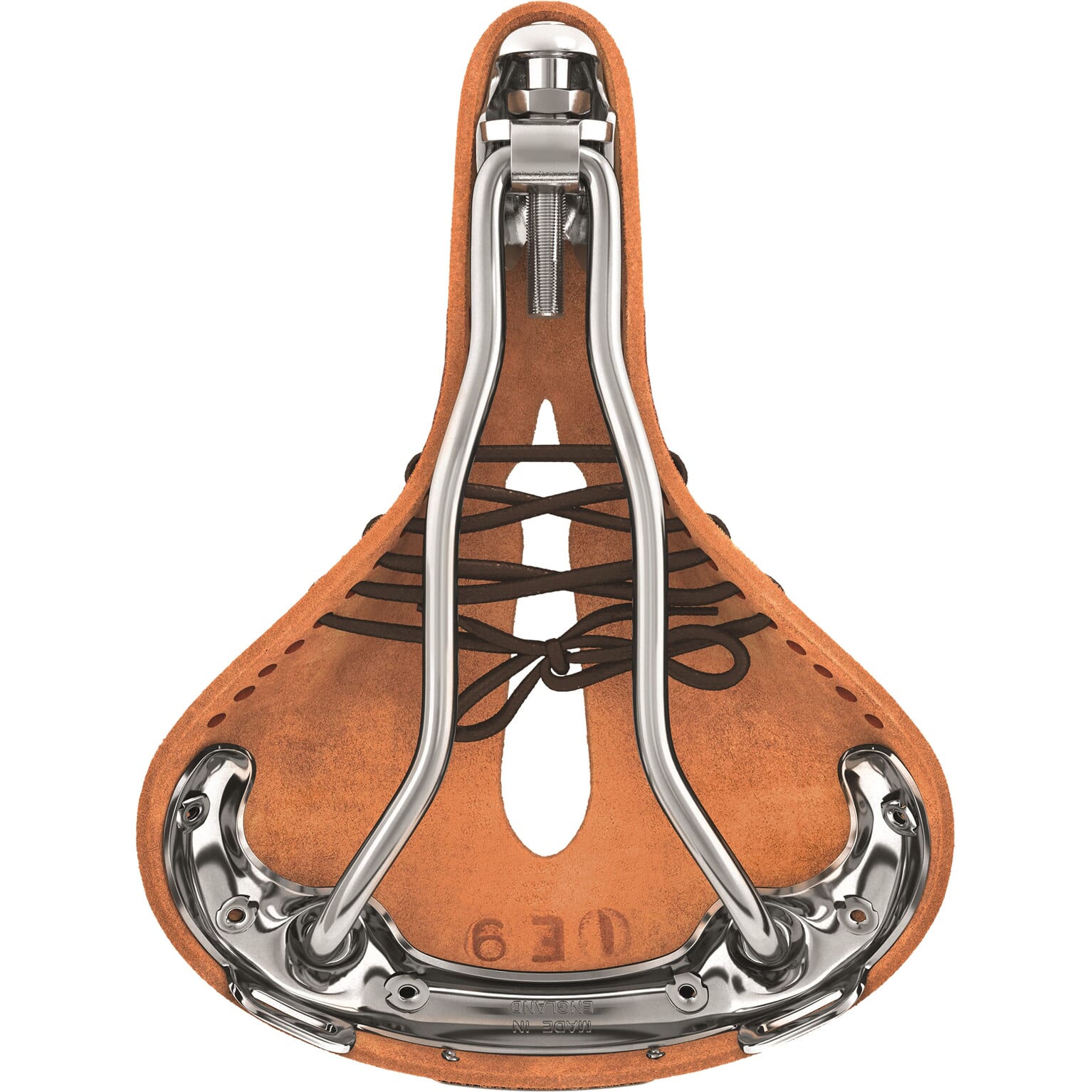 Brooks b17 short carved - honey